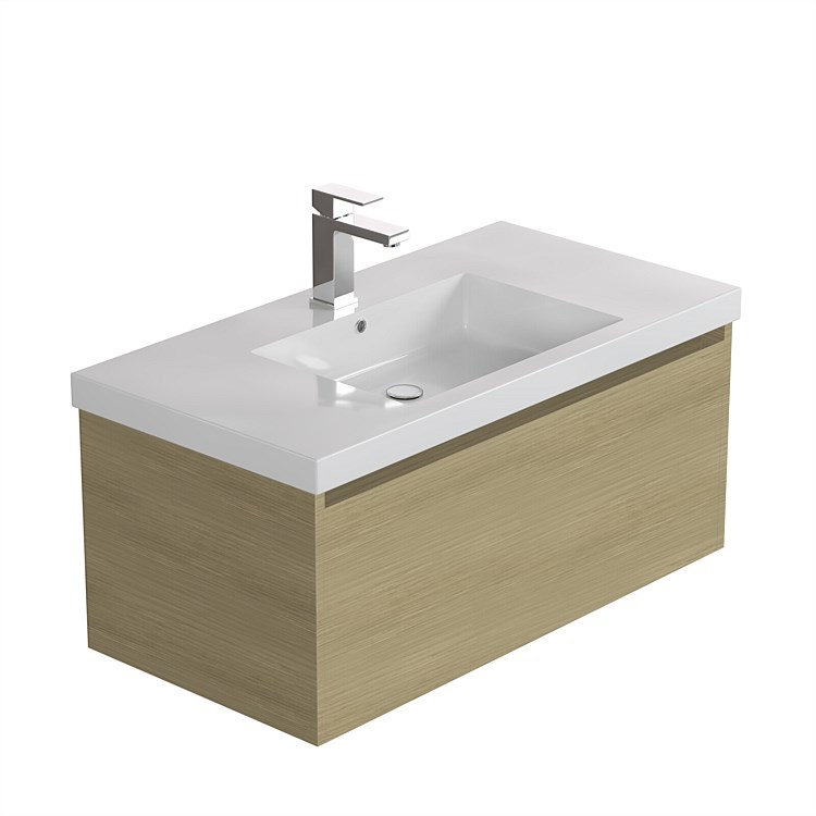 LeVivi Cibolo Neo 900mm Wall-Hung Vanity Light Oak