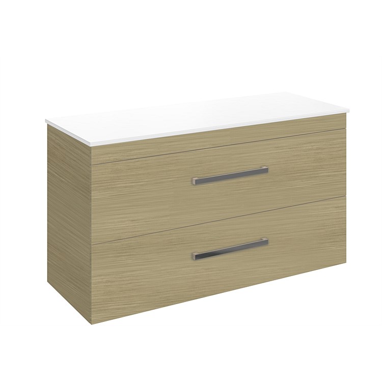 LeVivi York Prima 1200mm Double Stack Wall-Hung Vanity Light Oak