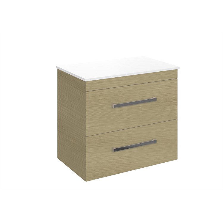 LeVivi York Prima 750mm Double Stack Wall-Hung Vanity Light Oak