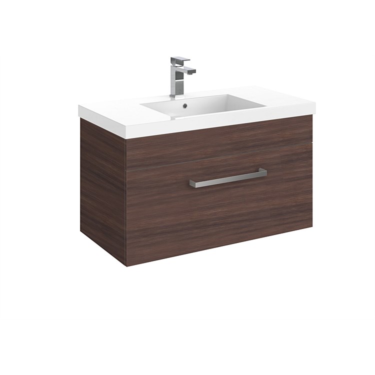 LeVivi York Neo 900mm Wall-Hung Vanity Walnut