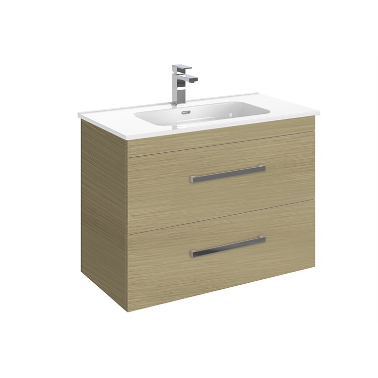 LeVivi York 750mm Double Stack Wall-Hung Vanity Light Oak