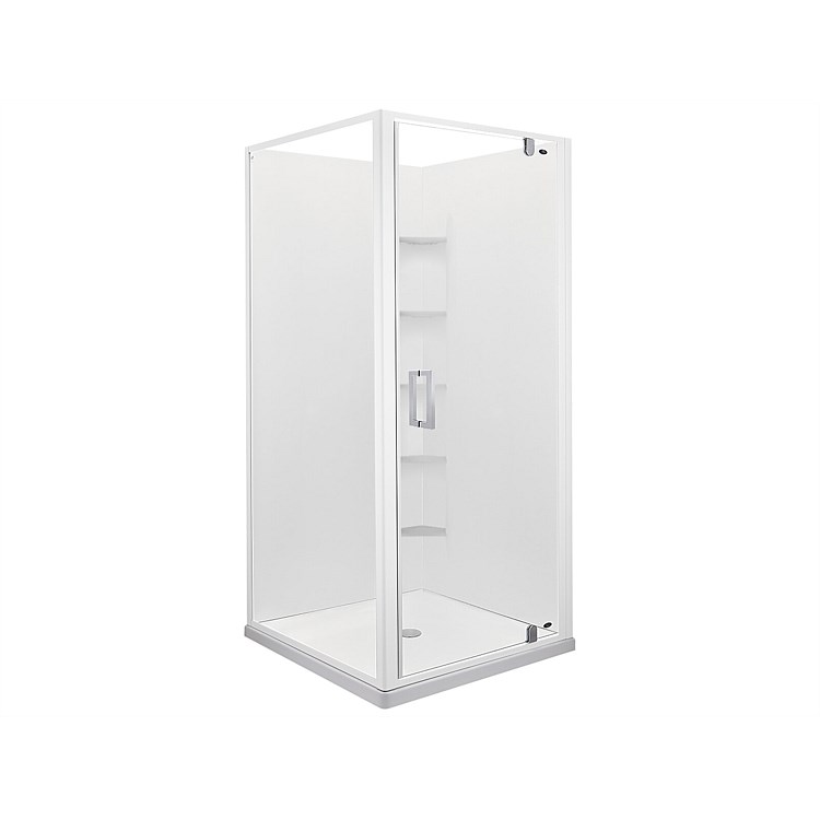 Englefield Azure II 1000mm Square Corner Contour Shower EnclosureWhite