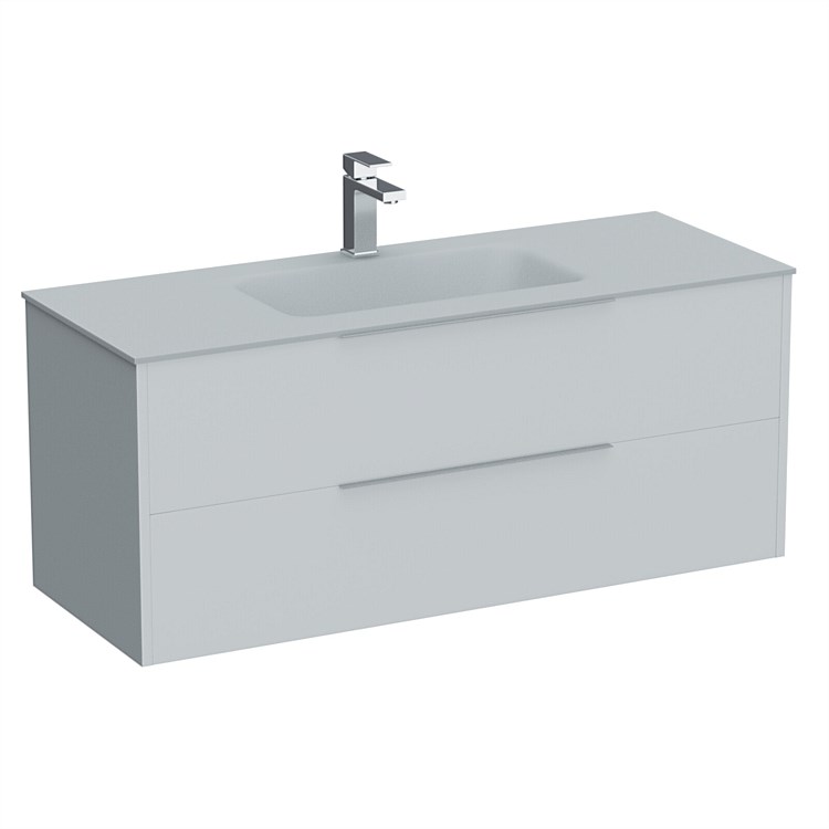 LeVivi Nexa 1200mm Double Drawer Wall-Hung Vanity White LeVivi Nexa 1200mm Double Drawer Wall-Hung Vanity White