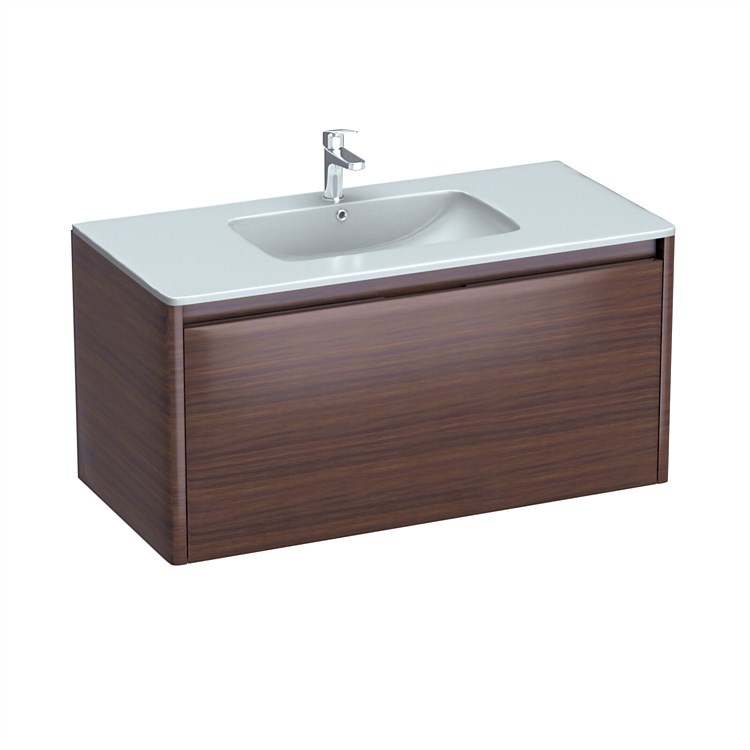 LeVivi Lucca 1000mm Wall-Hung Vanity Walnut LeVivi Lucca 1000mm Wall-Hung Vanity Walnut