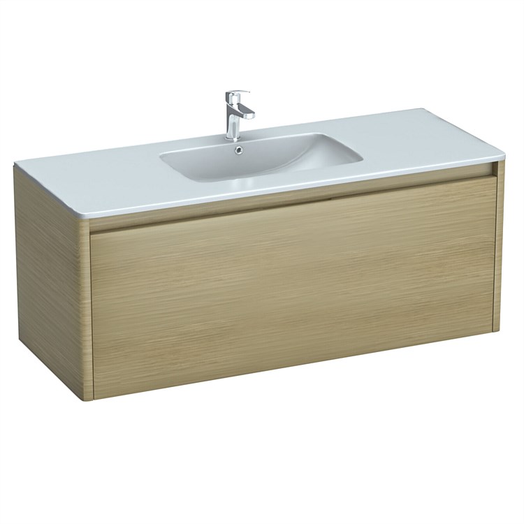 LeVivi Lucca 1200mm Wall-Hung Vanity Light Oak LeVivi Lucca 1200mm Wall-Hung Vanity Light Oak