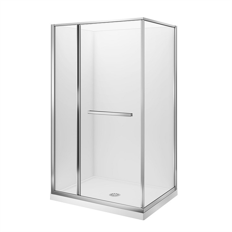 LeVivi Nest 1200x900mm Flat Wall Shower Enclosure Left-hand Polished LeVivi Nest 1200x900mm Flat Wall Shower Enclosure Left-hand Polished