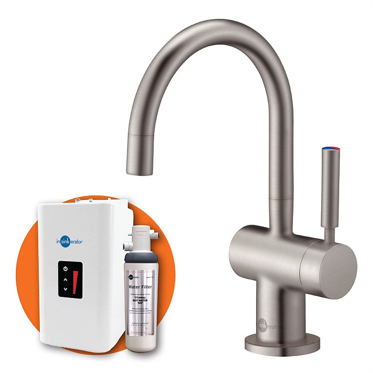 InSinkErator Hot and Cold Water Dispenser Brushed