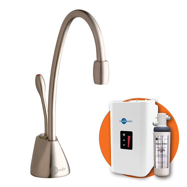 InSinkErator Steaming Hot Filtered Water Unit Brushed InSinkErator Steaming Hot Filtered Water Unit Brushed