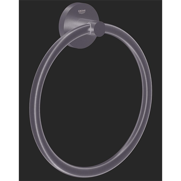 GROHE Essentials Towel Ring Brushed Nickel GROHE Essentials Towel Ring Brushed Nickel