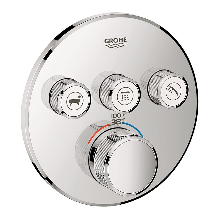 Grohe Grohtherm SmartControl Thermostat 3 Button Shower Mixer Chrome Grohe Grohtherm SmartControl Thermostat 3 Button Shower Mixer Chrome