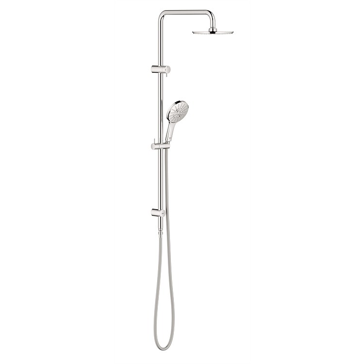 GROHE Rainshower SmartActive Twin Shower System Round with Diverter Chrome GROHE Rainshower SmartActive Twin Shower System Round with Diverter Chrome