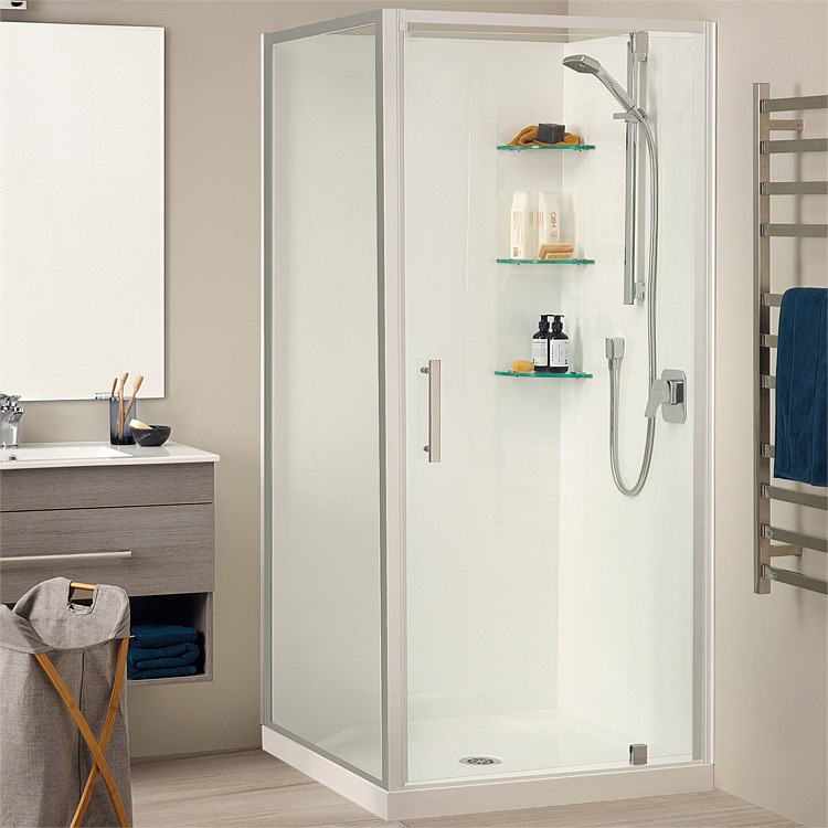 Acrylic Clearlite Millennium 1000mm 2 Sided Square Shower Enclosure