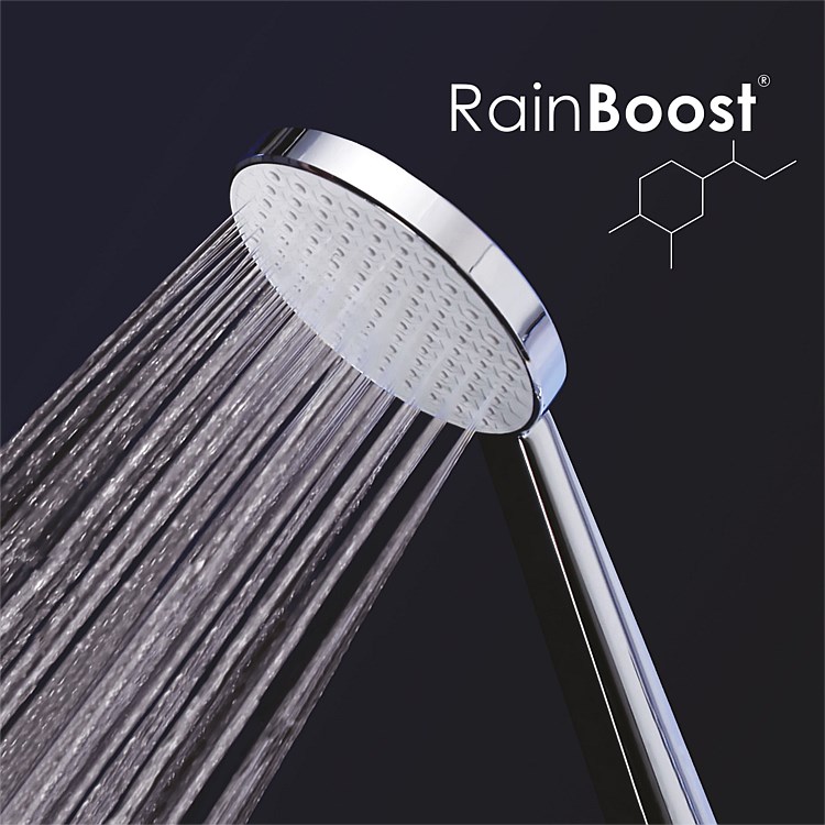 Shop Online Plumbing World Greens Glide Rainboost Adjustable Rail Shower Chrome