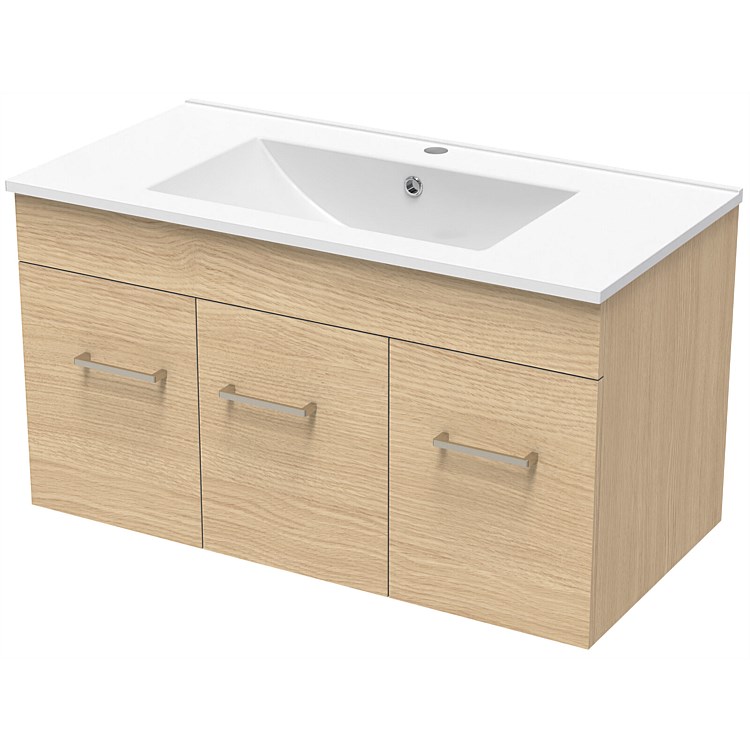 Vanities and Storage - Clearlite Classic Valley 900mm Wall-Hung Vanity ...