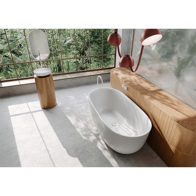 Kaldewei Meisterstuck Oyo Duo 1630mm Bath with overflow and waste Matt ...