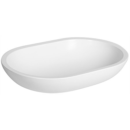 Basins  Plumbing World - LeVivi Capri Round Solid Surface Basin White