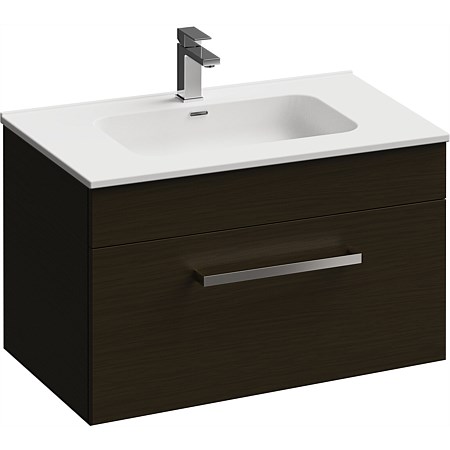 LeVivi York 750mm Wall-Hung Vanity Charred Oak