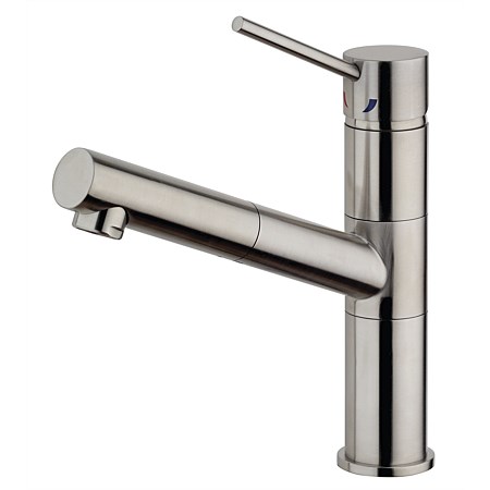 Paini Cox Sink Mixer with Pull-Out Spout Stainless Steel