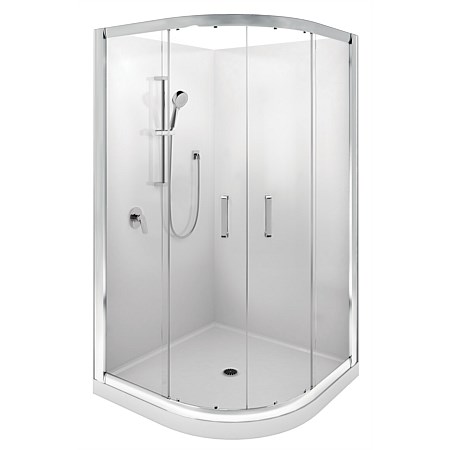 LeVivi Cabris 900mm Round Shower Enclosure Polished