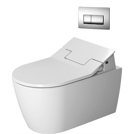 Duravit ME by Starck Wall-Hung Toilet Suite with SensoWash® Slim Seat