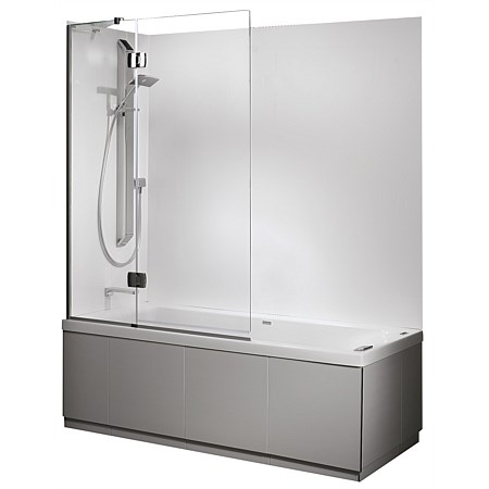 Athena Solace 1675mm 2 Wall Shower Over Bath And Swing Panel