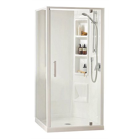 Clearlite Millennium 1000mm 2 Sided Square Shower Enclosure