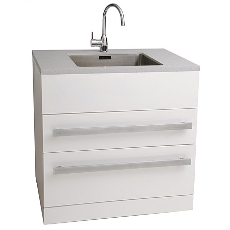 Aquatica LaundraMax Tub and Cabinet with Composite Top