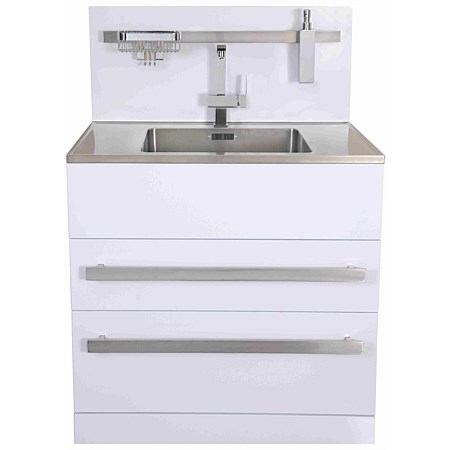 Aquatica LaundraMax 900mm Laundry Tub with Stainless Steel Top