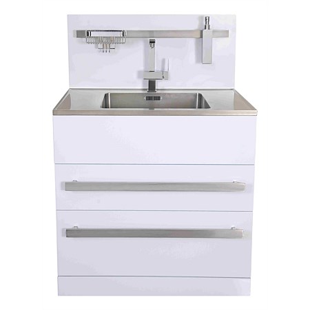 Aquatica LaundraMax 900mm Laundry Tub with Stainless Steel Top