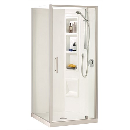 Clearlite Induro Tall 900mm 2 Sided Shower Enclosure
