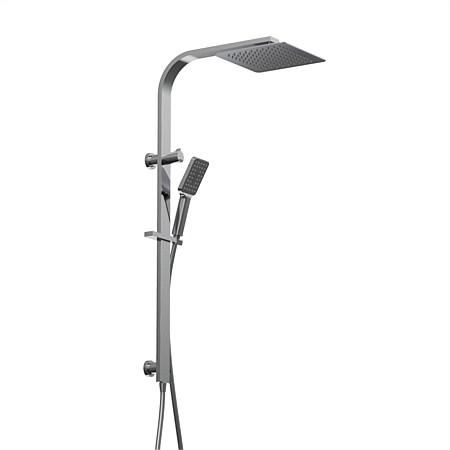 Plumbline Venice Square Shower System Chrome