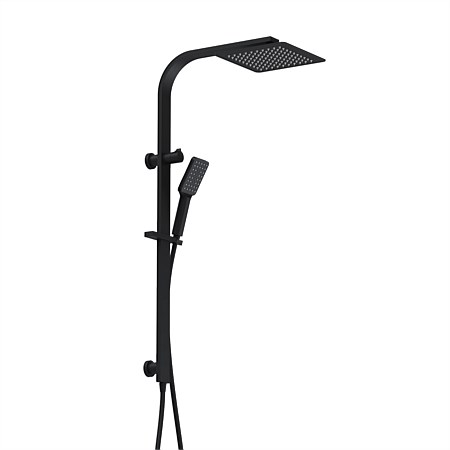 Plumbline Venice Square Shower System Black