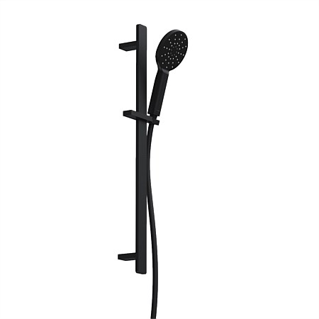 Plumbline Venice Round Slide Shower Matt Black
