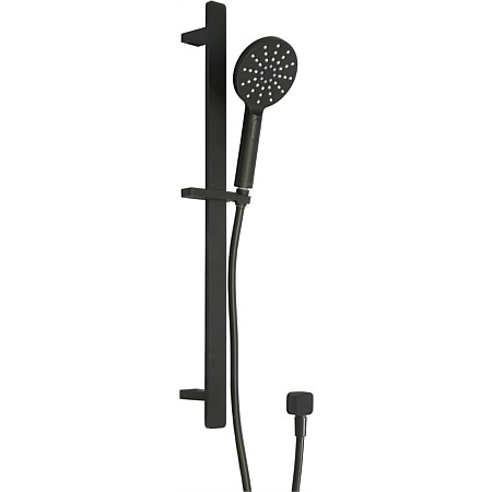 Progetto Venice Round Slide Shower Matt Black