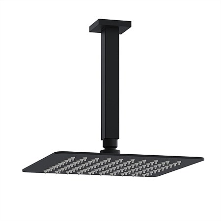 Plumbline Venice Square Ceiling Mount Rainhead Matt Black