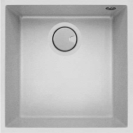 Mercer Duro Granite Livomo Single Bowl Sink Insert White