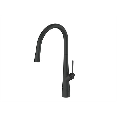 Greens Lustro Sink Mixer with Pull-Down Spout Matte Black