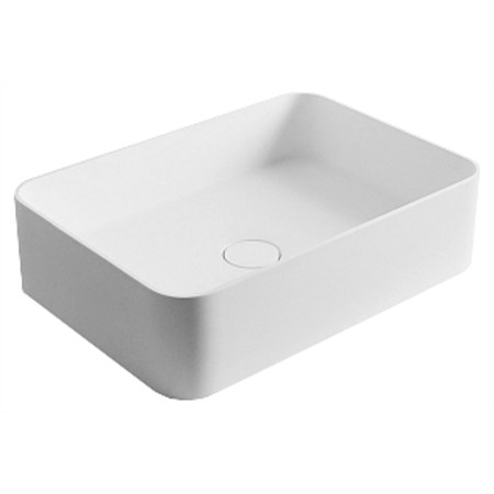 LeVivi Capri Rectangle Solid Surface Basin White