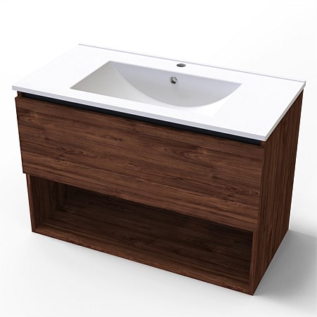 Clearlite Pinnacle 900mm Drawer Open Wall-Hung Vanity