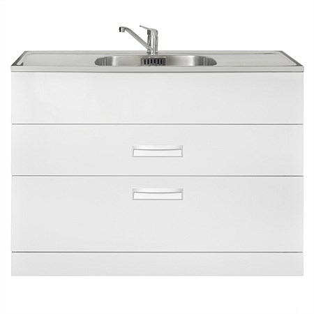LeVivi Hub Tub 1200mm Double Drawer Laundry Tub
