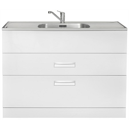 LeVivi Hub Tub 1200mm Double Drawer Laundry Tub