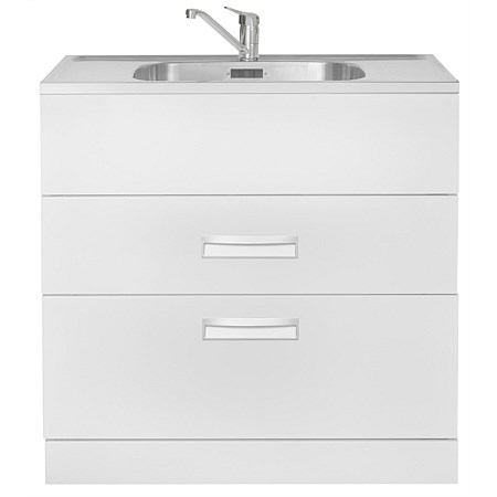 LeVivi Hub Tub 900mm Double Drawer Laundry Tub