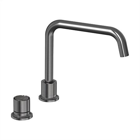 Felton Tate Digital Deck Mounted Mixer Brushed Gunmetal