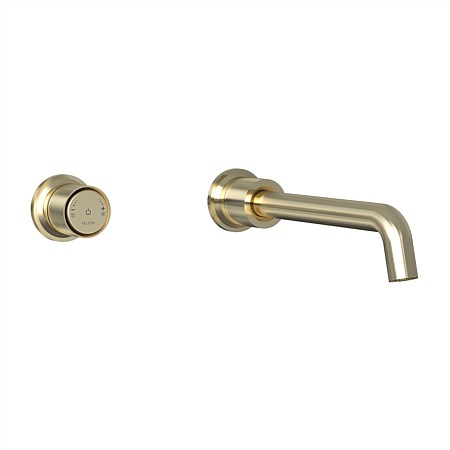 Felton Tate Digital Wall Mounted Mixer Brushed Gold 220mm