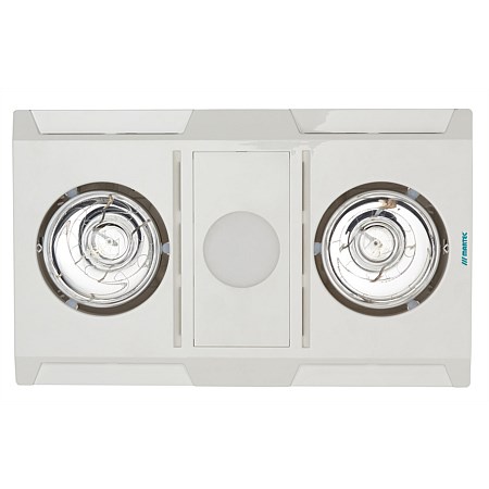 Martec Profile Star ll Heat 3 in 1 Bathroom Heater Exhaust Fan & Light White