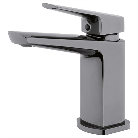 Voda Eclipse Swivel Basin Mixer Mirrored Black