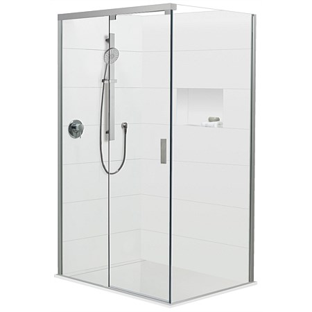 Brenner 1000mm LH 2 Wall Prefinished Base Shower Package