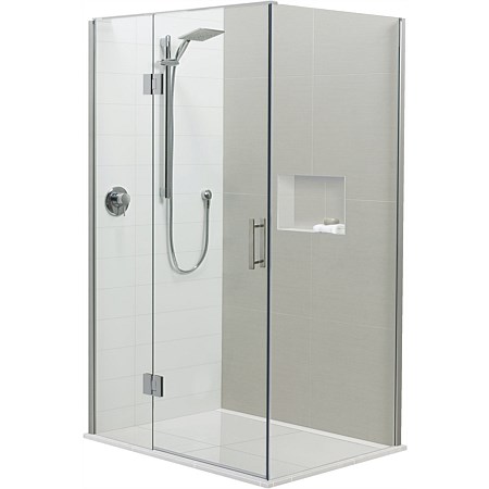 Brenner 1400mm 2 Wall LH Prefinished Base Shower Package