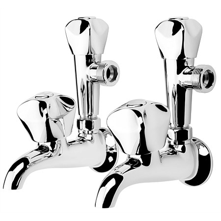 Voda Proline Laundry Taps Combo (Pair) Chrome