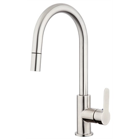 Voda Gooseneck Pull Down Sink Mixer Stainless Steel